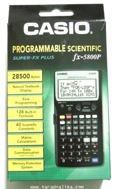 CALCULATOR คาสิโอ รุ่น FX-5800P